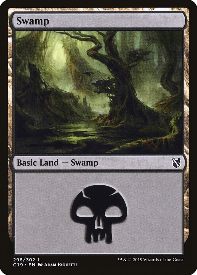Swamp (296) [Commander 2019] | Jomio and Rueliete's Cards and Comics
