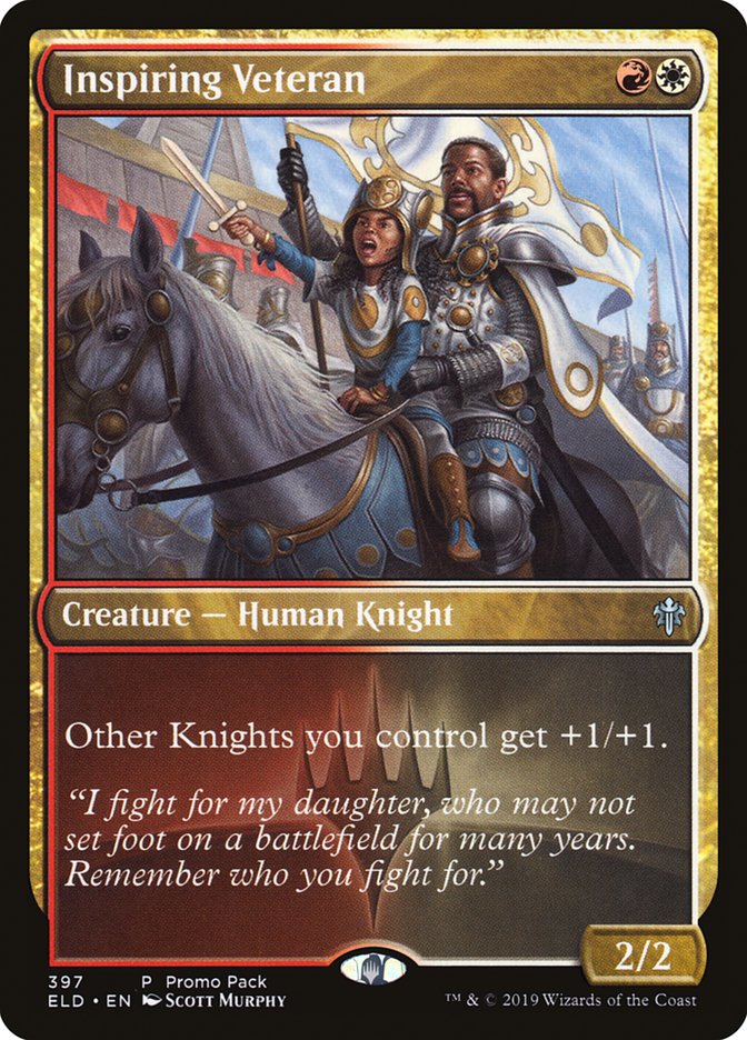 Inspiring Veteran (Promo Pack) [Throne of Eldraine Promos] | Jomio and Rueliete's Cards and Comics