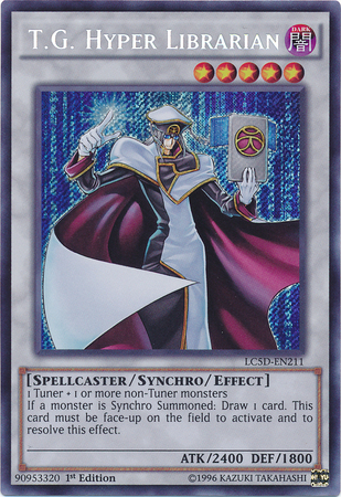 T.G. Hyper Librarian [LC5D-EN211] Secret Rare | Jomio and Rueliete's Cards and Comics