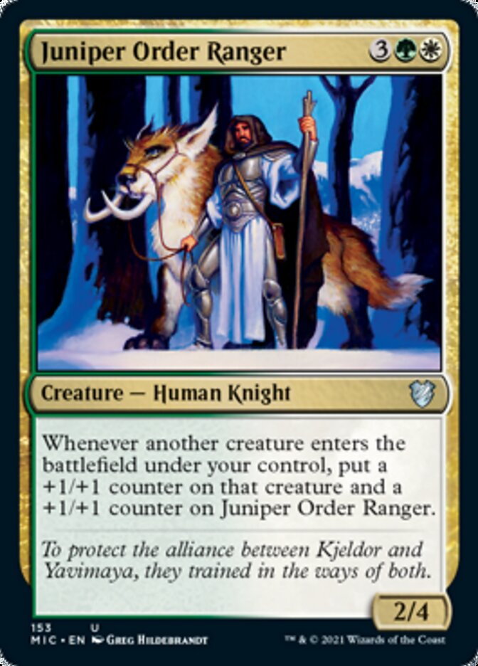 Juniper Order Ranger [Innistrad: Midnight Hunt Commander] | Jomio and Rueliete's Cards and Comics