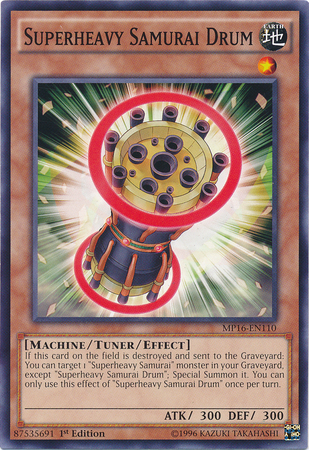 Superheavy Samurai Drum [MP16-EN110] Common | Jomio and Rueliete's Cards and Comics