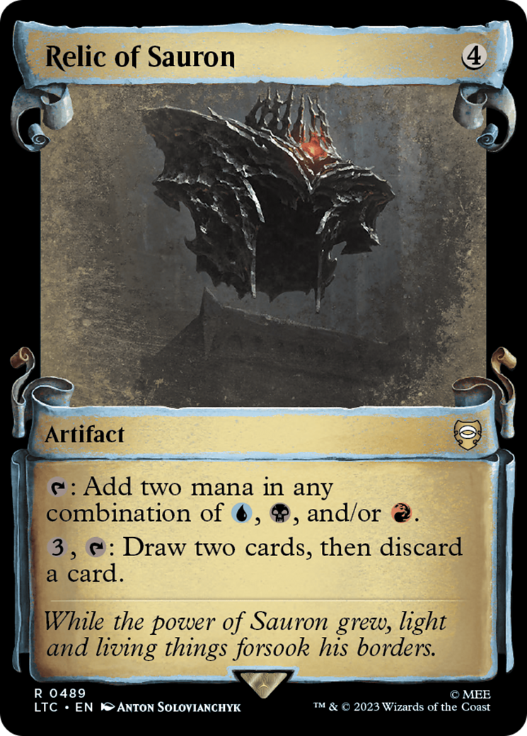 Relic of Sauron [The Lord of the Rings: Tales of Middle-Earth Commander Showcase Scrolls] | Jomio and Rueliete's Cards and Comics