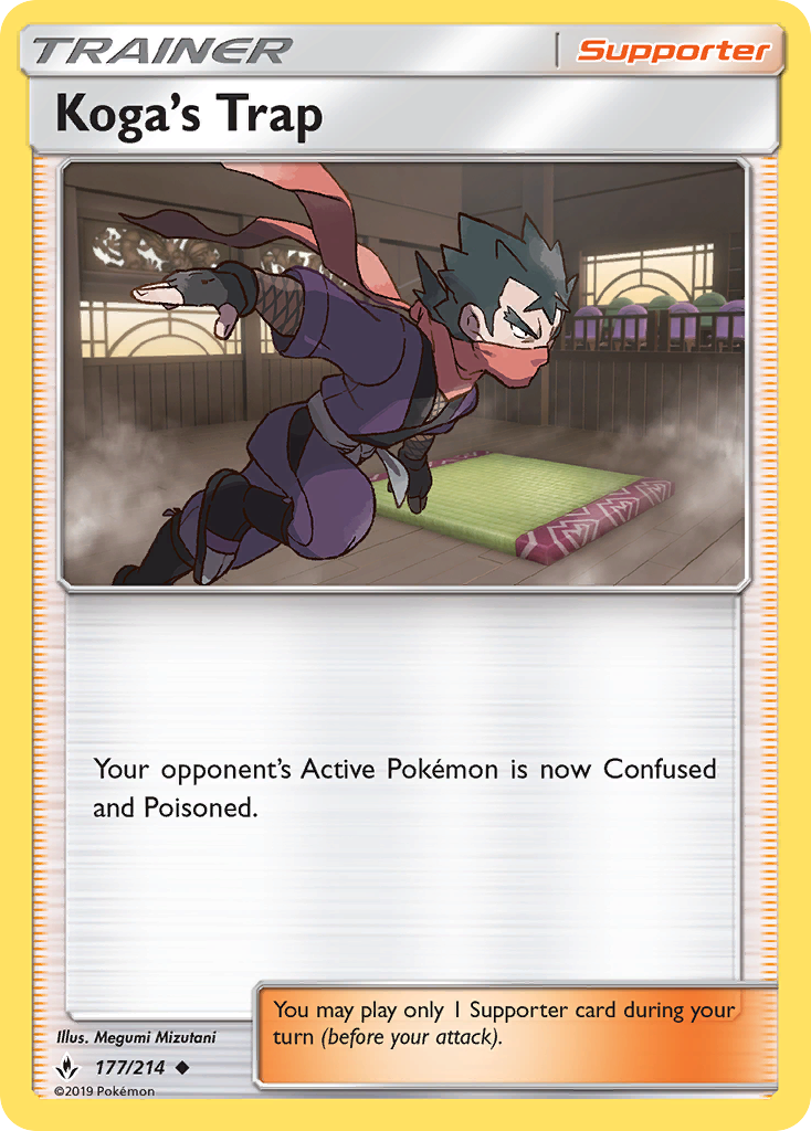 Koga's Trap (177/214) [Sun & Moon: Unbroken Bonds] | Jomio and Rueliete's Cards and Comics