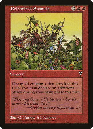 Relentless Assault [Visions] | Jomio and Rueliete's Cards and Comics