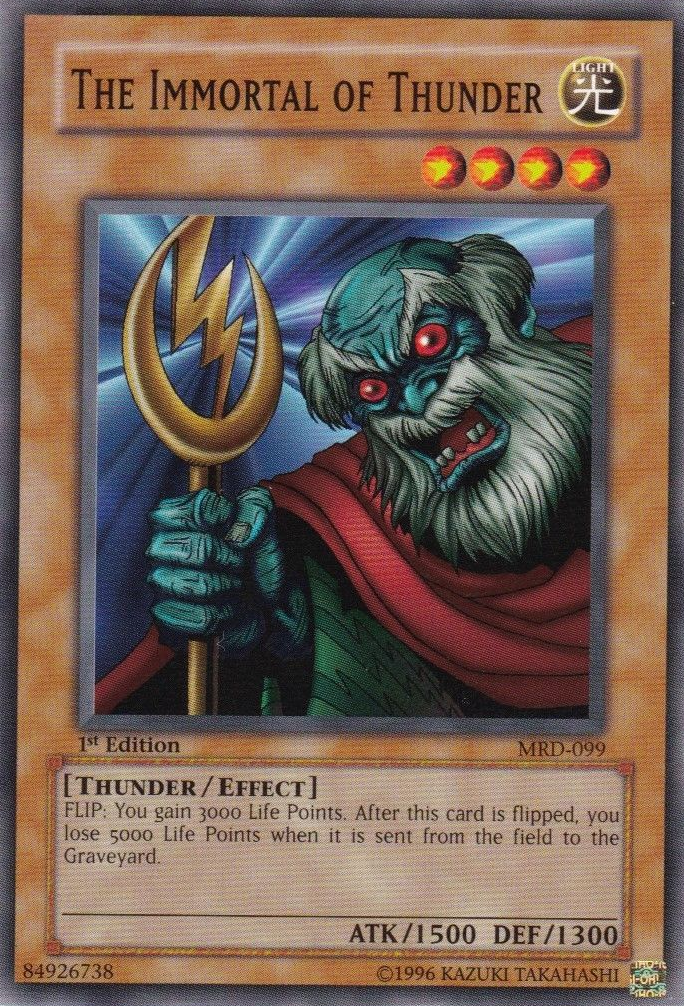 The Immortal of Thunder [MRD-099] Common | Jomio and Rueliete's Cards and Comics