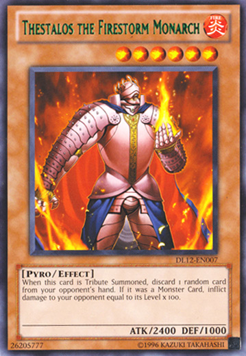 Thestalos the Firestorm Monarch (Green) [DL12-EN007] Rare | Jomio and Rueliete's Cards and Comics