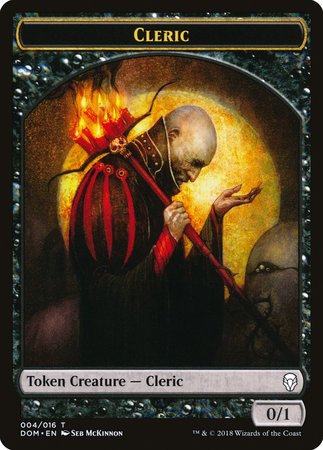 Cleric Token [Dominaria Tokens] | Jomio and Rueliete's Cards and Comics