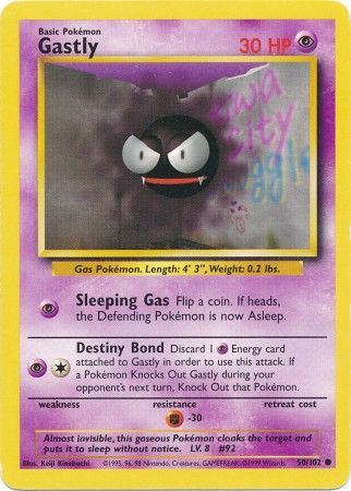 Gastly (50/102) [Base Set Unlimited] | Jomio and Rueliete's Cards and Comics