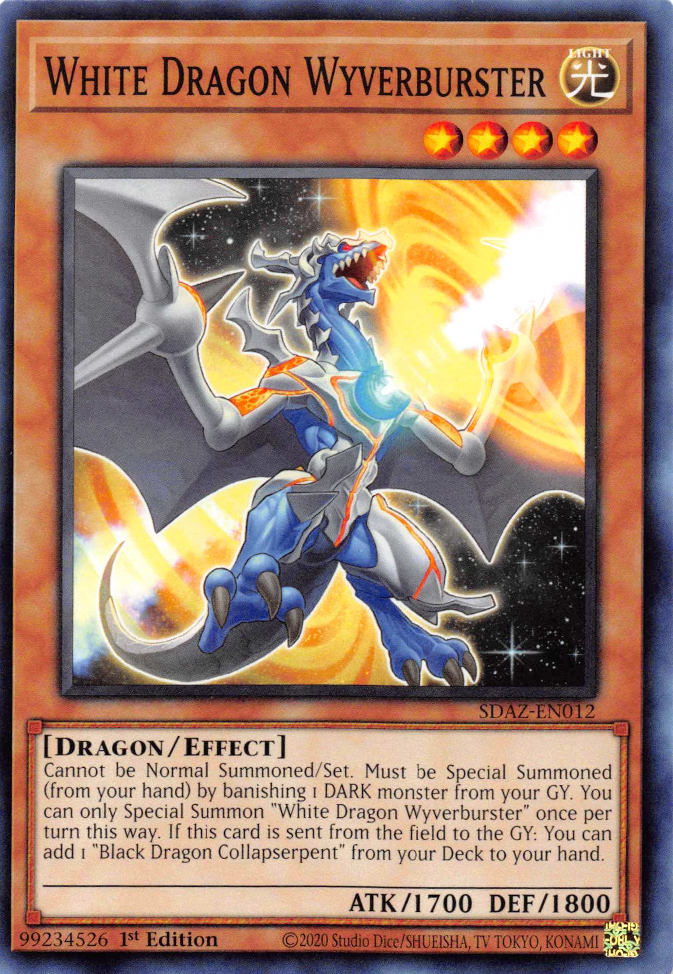 White Dragon Wyverburster [SDAZ-EN012] Common | Jomio and Rueliete's Cards and Comics