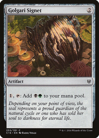 Golgari Signet [Commander 2016] | Jomio and Rueliete's Cards and Comics