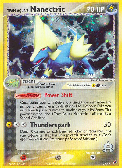 Team Aqua's Manectric (4/95) [EX: Team Magma vs Team Aqua] | Jomio and Rueliete's Cards and Comics