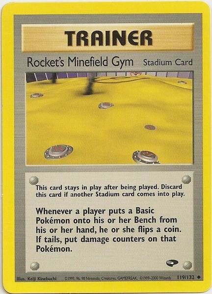 Rocket's Minefield Gym (119/132) [Gym Challenge Unlimited] | Jomio and Rueliete's Cards and Comics