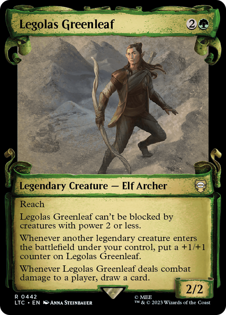 Legolas Greenleaf [The Lord of the Rings: Tales of Middle-Earth Commander Showcase Scrolls] | Jomio and Rueliete's Cards and Comics