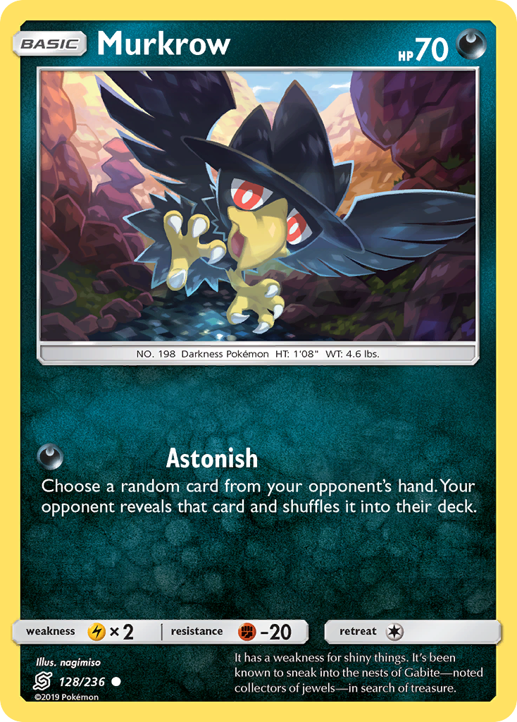 Murkrow (128/236) [Sun & Moon: Unified Minds] | Jomio and Rueliete's Cards and Comics