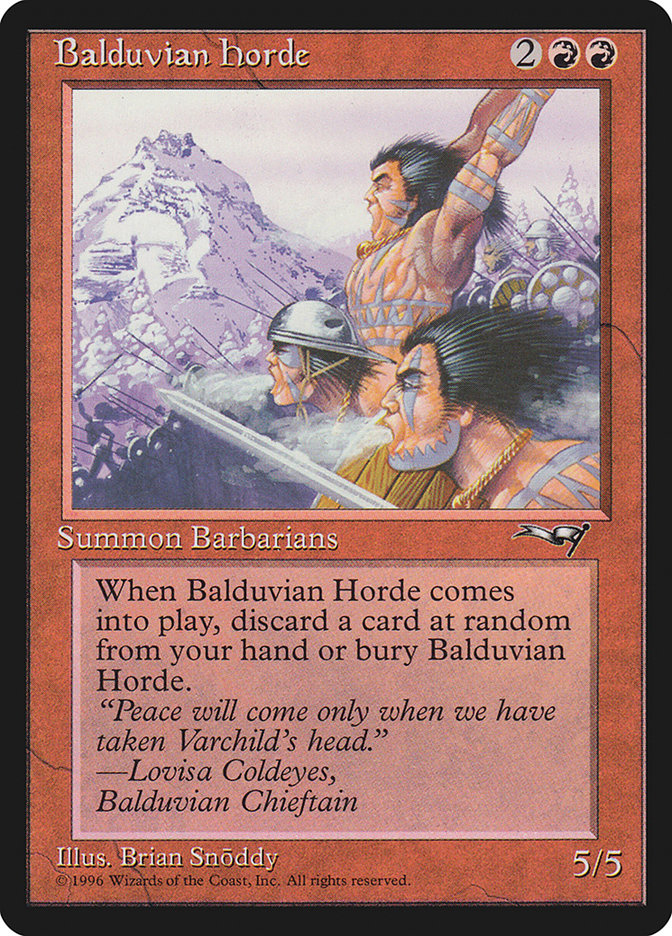 Balduvian Horde [Alliances] | Jomio and Rueliete's Cards and Comics
