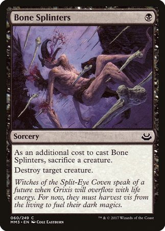 Bone Splinters [Modern Masters 2017] | Jomio and Rueliete's Cards and Comics