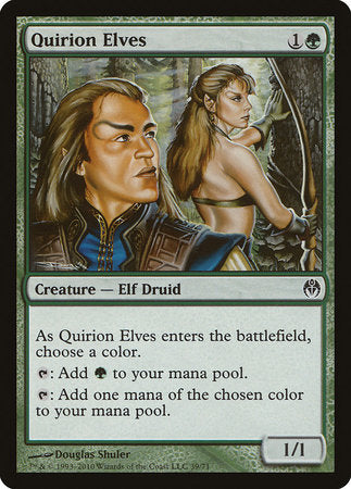Quirion Elves [Duel Decks: Phyrexia vs. the Coalition] | Jomio and Rueliete's Cards and Comics