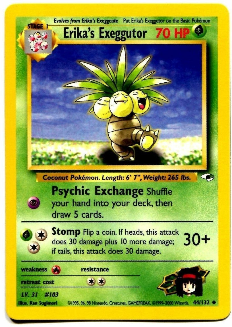 Erika's Exeggutor (44/132) [Gym Heroes Unlimited] | Jomio and Rueliete's Cards and Comics