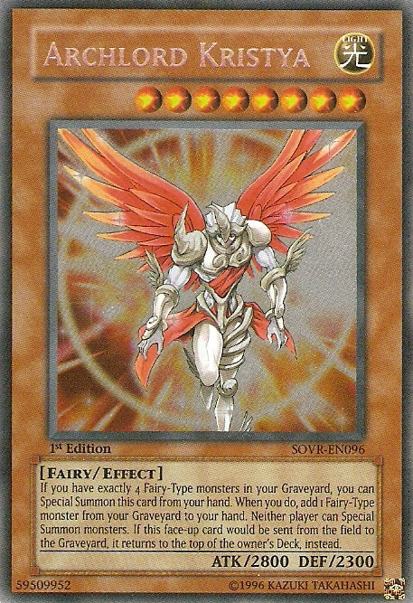 Archlord Kristya [SOVR-EN096] Secret Rare | Jomio and Rueliete's Cards and Comics