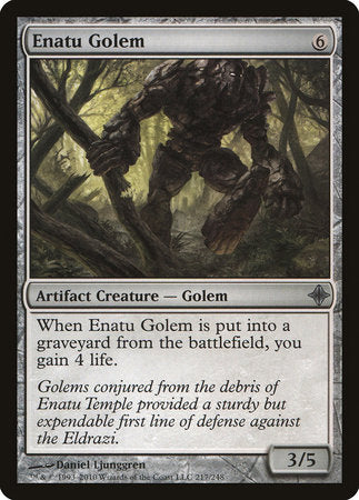 Enatu Golem [Rise of the Eldrazi] | Jomio and Rueliete's Cards and Comics