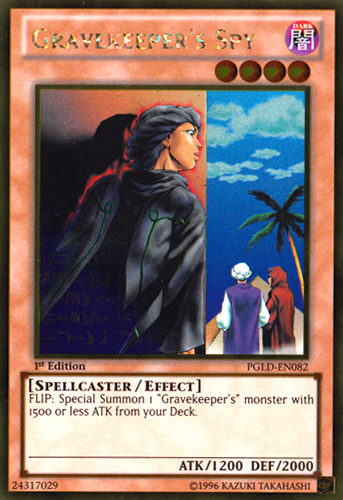 Gravekeeper's Spy [PGLD-EN082] Gold Rare | Jomio and Rueliete's Cards and Comics
