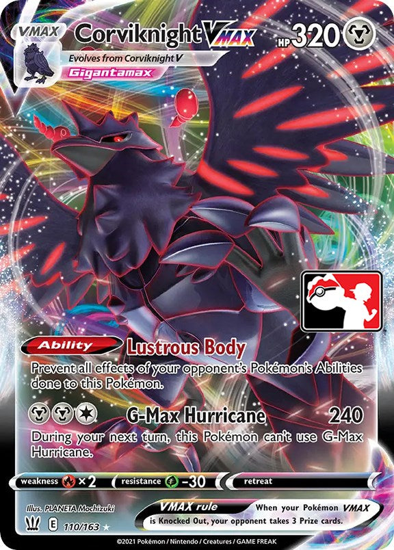 Corviknight VMAX (110/163) [Prize Pack Series One] | Jomio and Rueliete's Cards and Comics