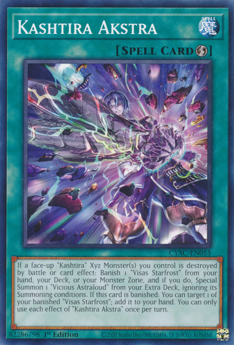 Kashtira Akstra [CYAC-EN055] Common | Jomio and Rueliete's Cards and Comics