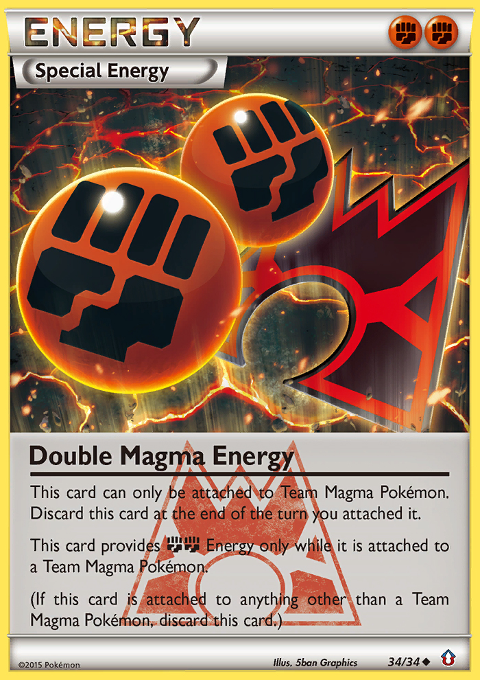 Double Magma Energy (34/34) [XY: Double Crisis] | Jomio and Rueliete's Cards and Comics