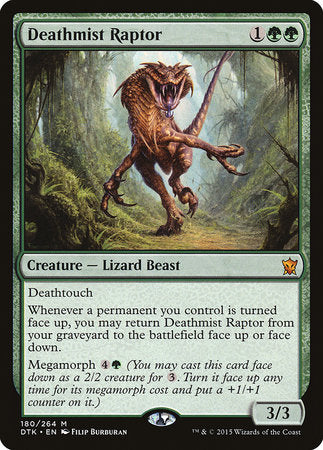 Deathmist Raptor [Dragons of Tarkir] | Jomio and Rueliete's Cards and Comics