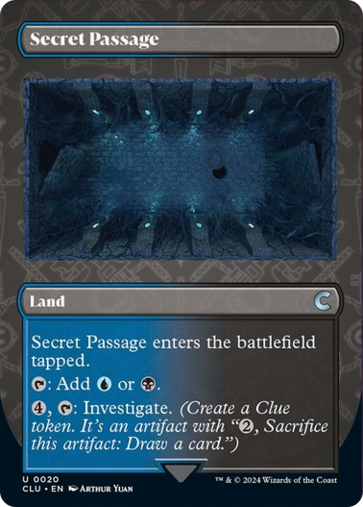 Secret Passage (Borderless) [Ravnica: Clue Edition] | Jomio and Rueliete's Cards and Comics