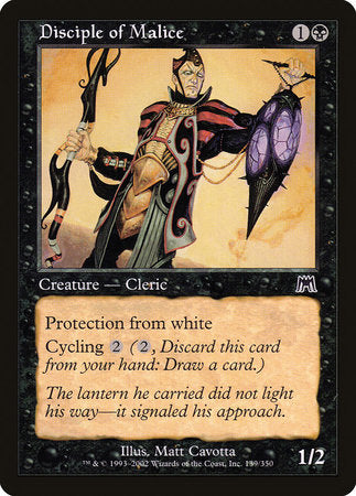 Disciple of Malice [Onslaught] | Jomio and Rueliete's Cards and Comics