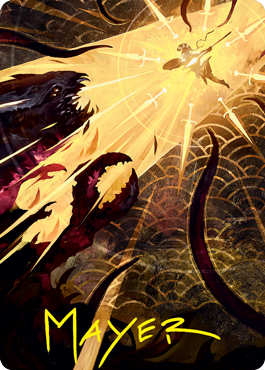 Defiant Strike Art Card (Gold-Stamped Signature) [Strixhaven: School of Mages Art Series] | Jomio and Rueliete's Cards and Comics