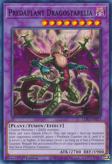 Predaplant Dragostapelia [LDS3-EN075] Common | Jomio and Rueliete's Cards and Comics
