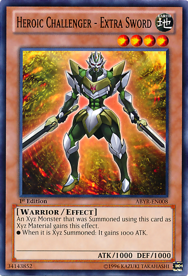 Heroic Challenger - Extra Sword [ABYR-EN008] Common | Jomio and Rueliete's Cards and Comics