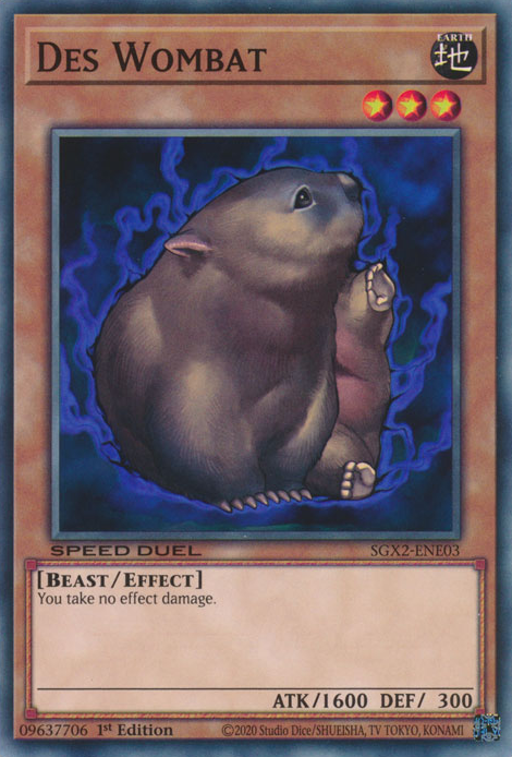 Des Wombat [SGX2-ENE03] Common | Jomio and Rueliete's Cards and Comics