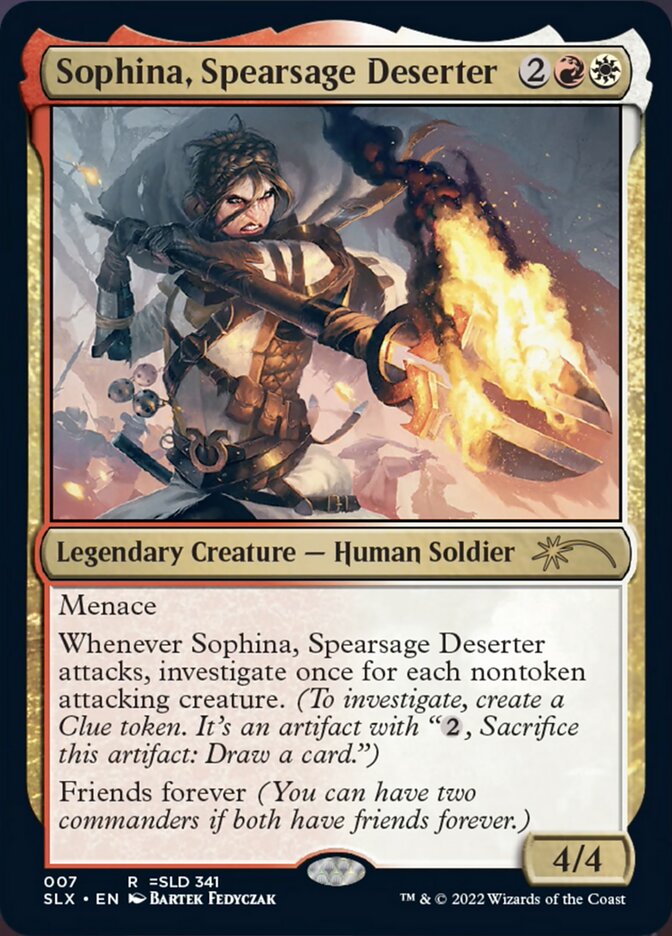 Sophina, Spearsage Deserter [Secret Lair: Universes Within] | Jomio and Rueliete's Cards and Comics