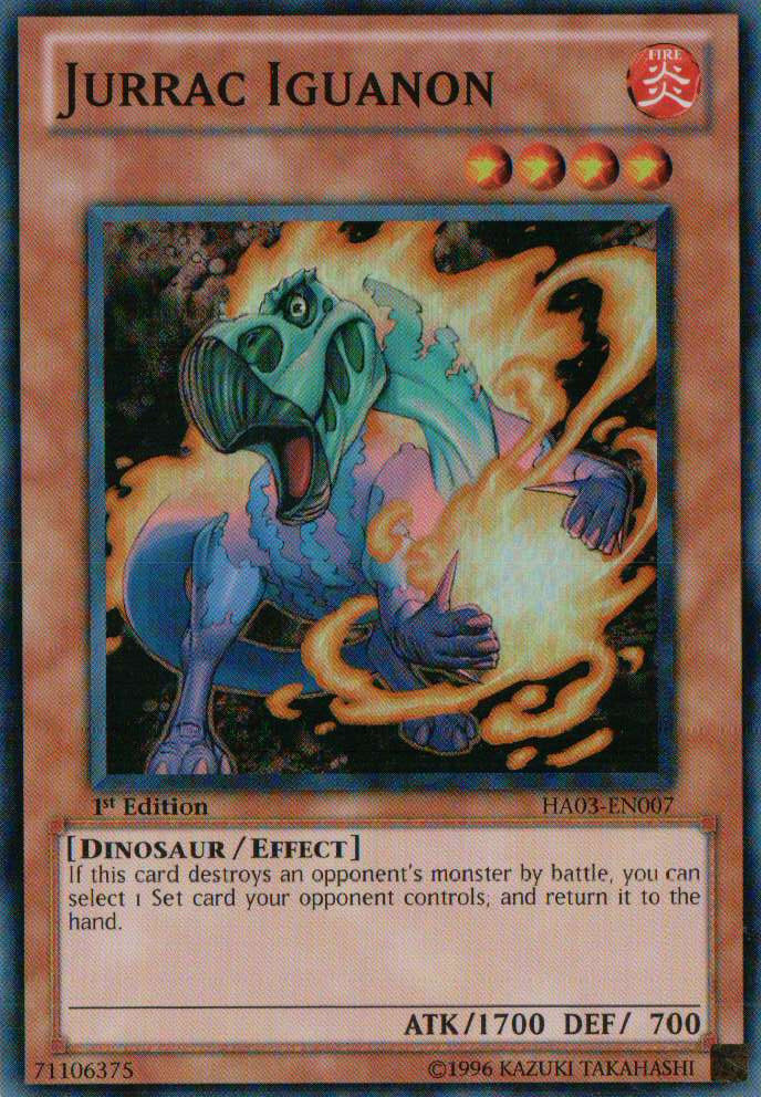 Jurrac Iguanon [HA03-EN007] Super Rare | Jomio and Rueliete's Cards and Comics