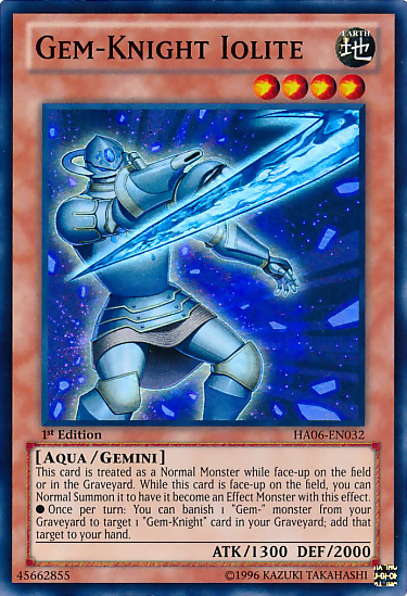 Gem-Knight Iolite [HA06-EN032] Super Rare | Jomio and Rueliete's Cards and Comics