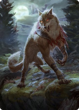 Arlinn, the Moon's Fury 1 Art Card [Innistrad: Midnight Hunt Art Series] | Jomio and Rueliete's Cards and Comics