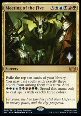 Meeting of the Five (Promo Pack) [Streets of New Capenna Promos] | Jomio and Rueliete's Cards and Comics