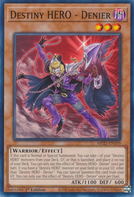 Destiny HERO - Denier [MP22-EN199] Common | Jomio and Rueliete's Cards and Comics