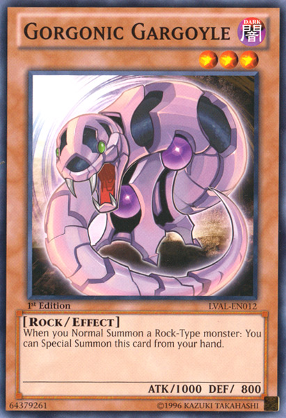 Gorgonic Gargoyle [LVAL-EN012] Common | Jomio and Rueliete's Cards and Comics