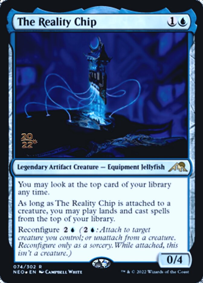 The Reality Chip [Kamigawa: Neon Dynasty Prerelease Promos] | Jomio and Rueliete's Cards and Comics