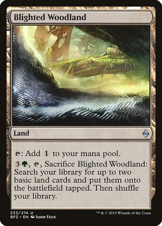 Blighted Woodland [Battle for Zendikar] | Jomio and Rueliete's Cards and Comics