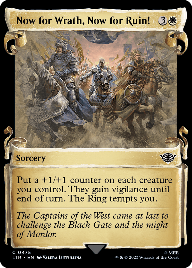 Now for Wrath, Now for Ruin! [The Lord of the Rings: Tales of Middle-Earth Showcase Scrolls] | Jomio and Rueliete's Cards and Comics