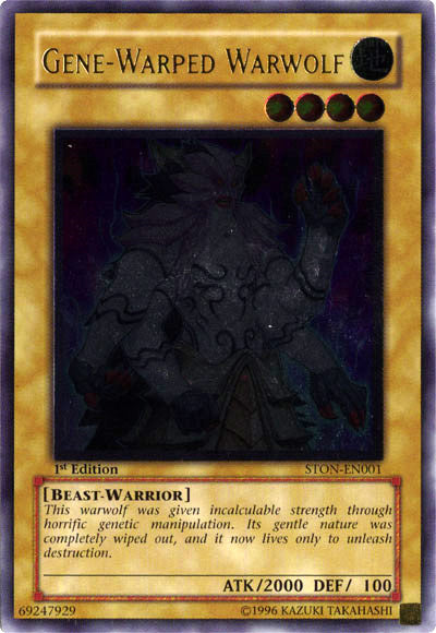 Gene-Warped Warwolf (UTR) [STON-EN001] Ultimate Rare | Jomio and Rueliete's Cards and Comics
