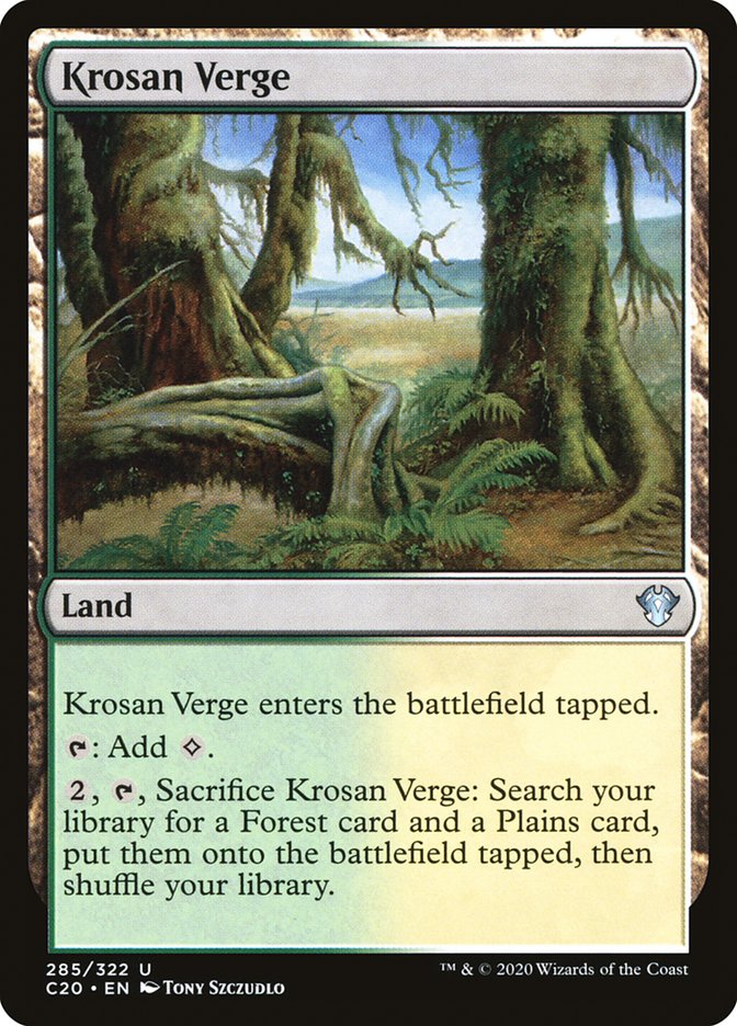 Krosan Verge [Commander 2020] | Jomio and Rueliete's Cards and Comics