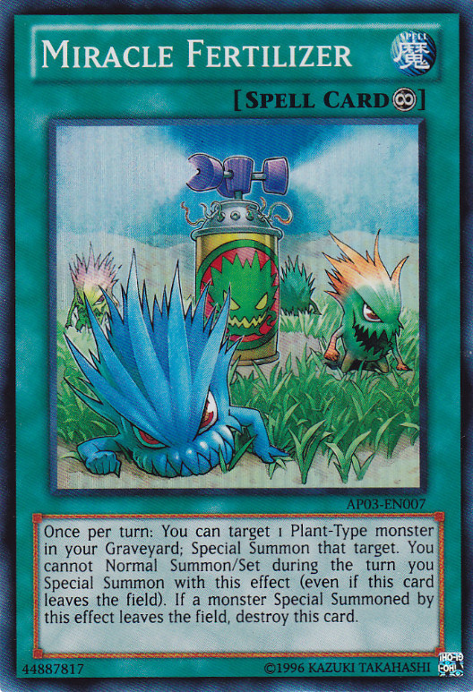 Miracle Fertilizer [AP03-EN007] Super Rare | Jomio and Rueliete's Cards and Comics