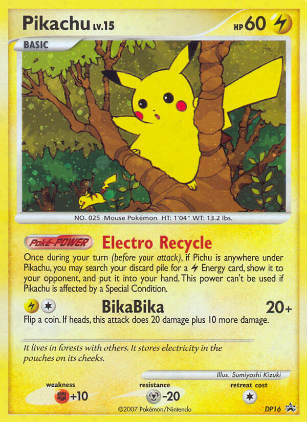 Pikachu (DP16) [Diamond & Pearl: Black Star Promos] | Jomio and Rueliete's Cards and Comics