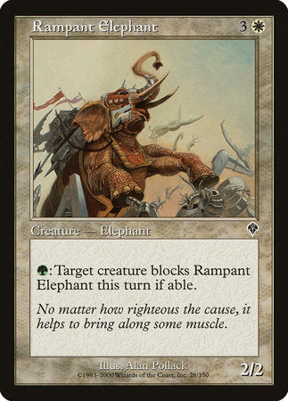 Rampant Elephant [Invasion] | Jomio and Rueliete's Cards and Comics